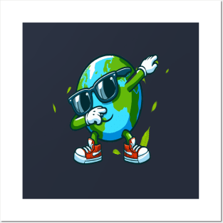 earth day 2024 funny earth Dabbing Posters and Art